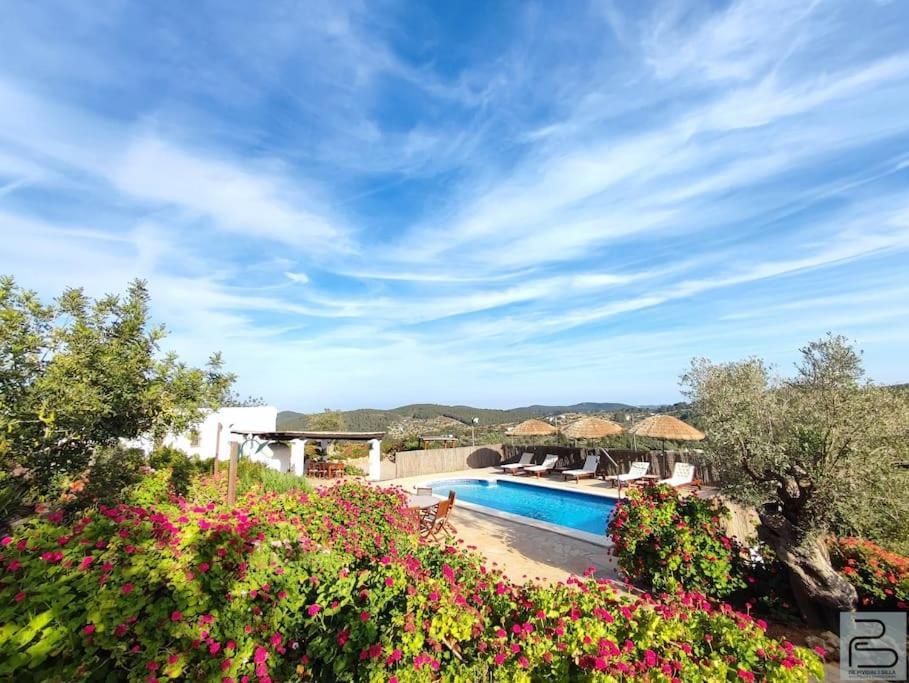 Casa Can Lluc Con Piscina, Jardin Y Vista Al Campo Сан-Мигель-де-Балан Экстерьер фото