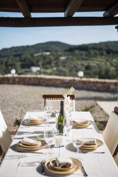 Casa Can Lluc Con Piscina, Jardin Y Vista Al Campo Сан-Мигель-де-Балан Экстерьер фото