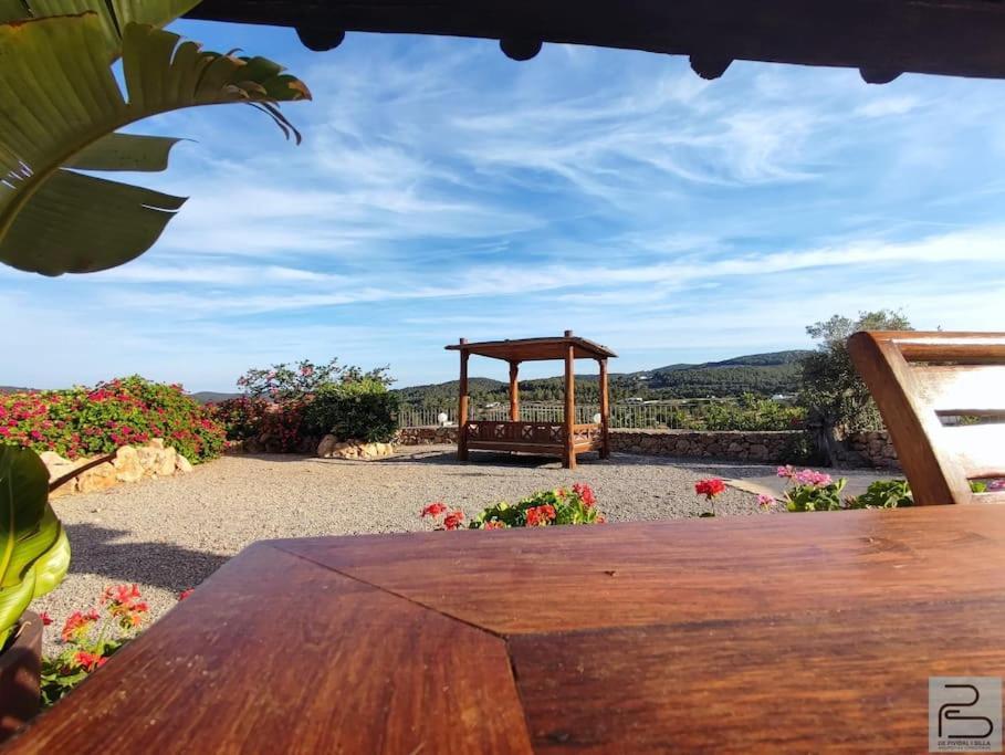 Casa Can Lluc Con Piscina, Jardin Y Vista Al Campo Сан-Мигель-де-Балан Экстерьер фото