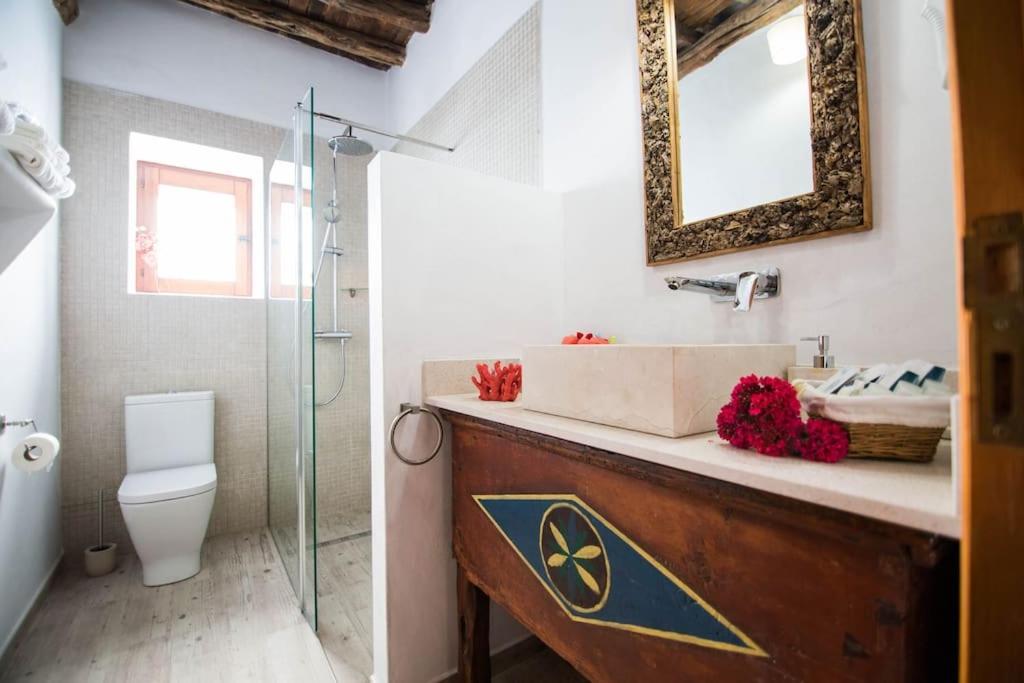 Casa Can Lluc Con Piscina, Jardin Y Vista Al Campo Сан-Мигель-де-Балан Экстерьер фото