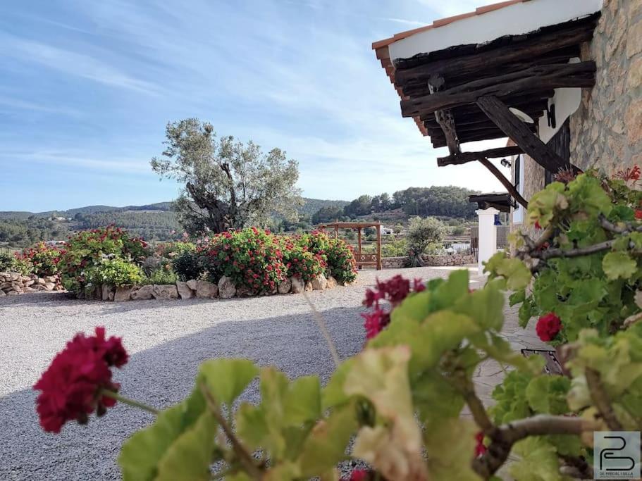 Casa Can Lluc Con Piscina, Jardin Y Vista Al Campo Сан-Мигель-де-Балан Экстерьер фото