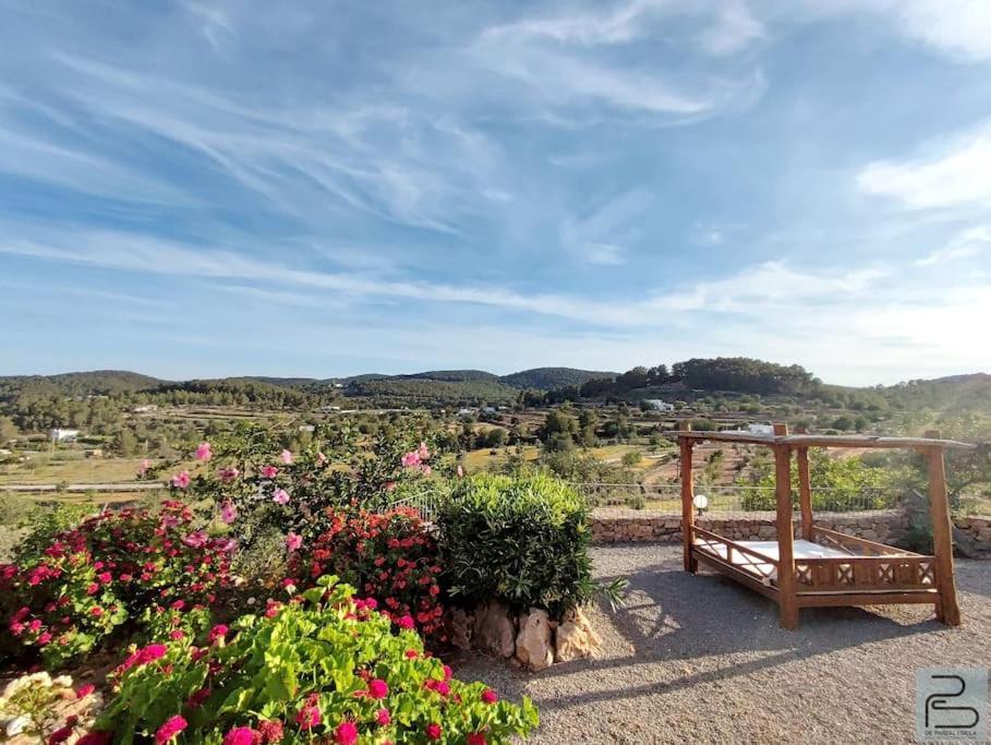 Casa Can Lluc Con Piscina, Jardin Y Vista Al Campo Сан-Мигель-де-Балан Экстерьер фото