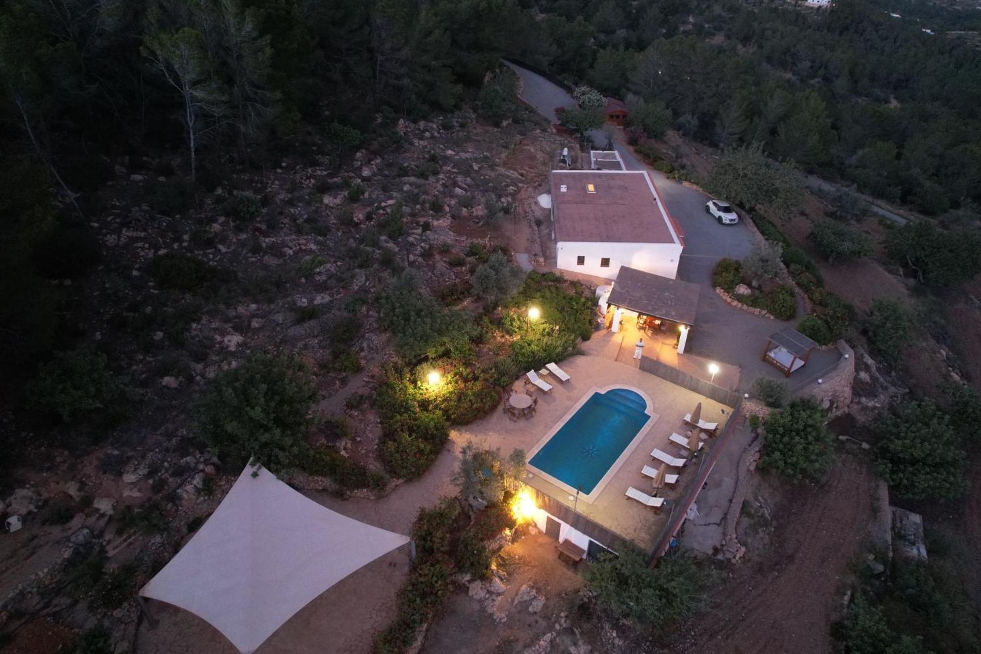 Casa Can Lluc Con Piscina, Jardin Y Vista Al Campo Сан-Мигель-де-Балан Экстерьер фото