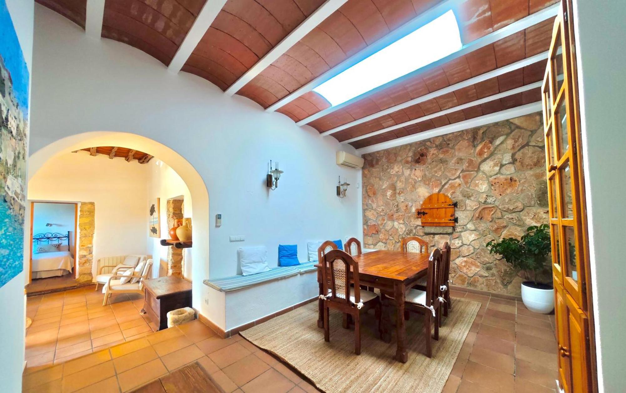 Casa Can Lluc Con Piscina, Jardin Y Vista Al Campo Сан-Мигель-де-Балан Экстерьер фото